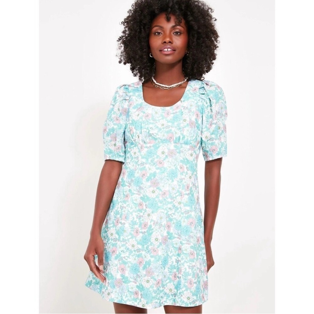 Tuckernuck Hyacinth House Floral Puff Sleeve Sallie Dress - Size Extra Small XS